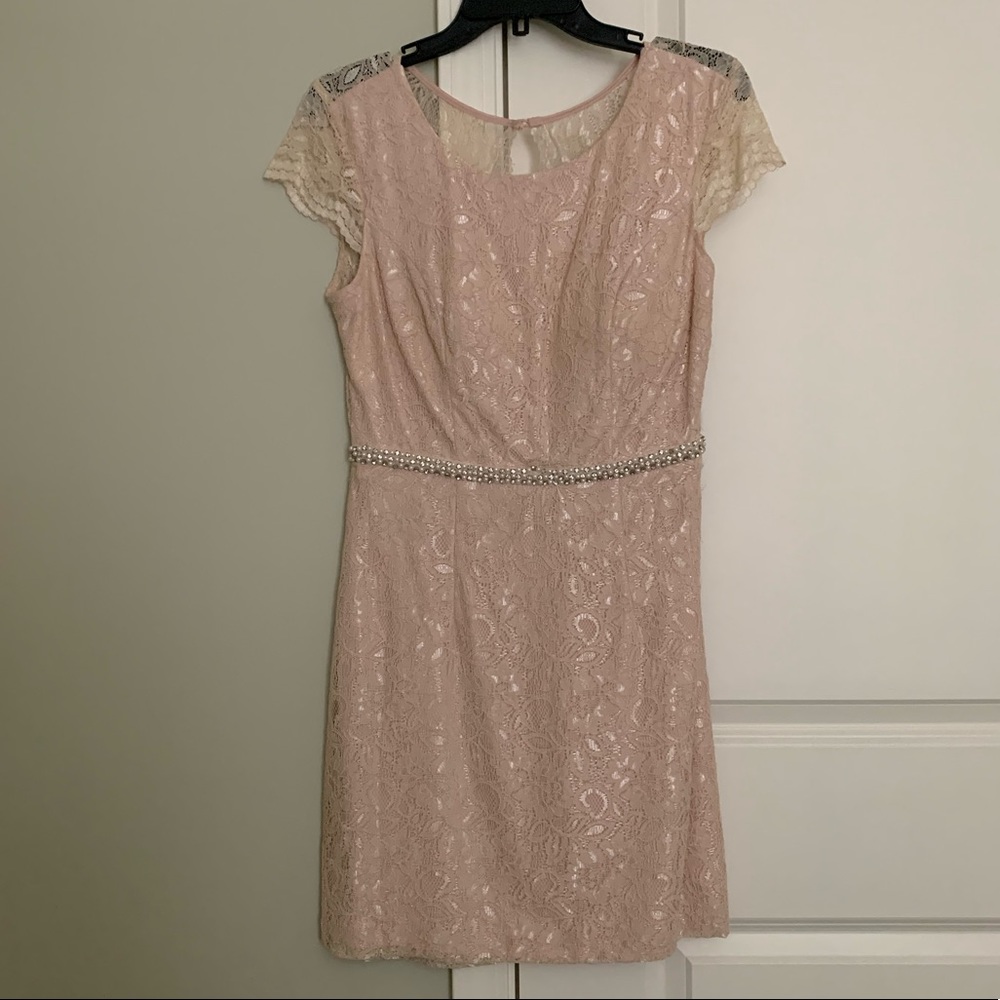Cream Formal Cocktail Dress